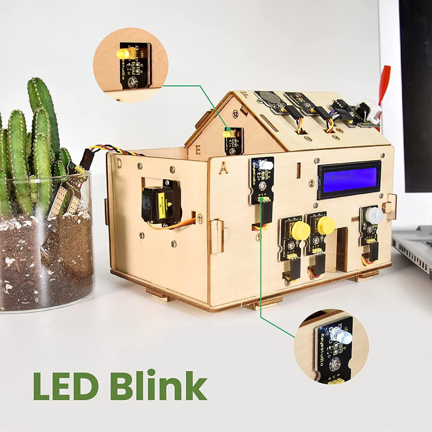 KEYESTUDIO Smart Home Starter Kit for Arduino for Uno R3