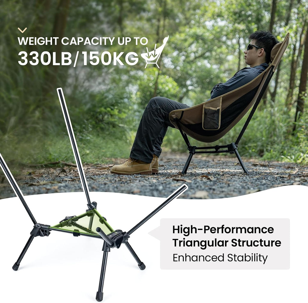 OneTigris Tigerblade High Back Camping Chair with Comfortabl