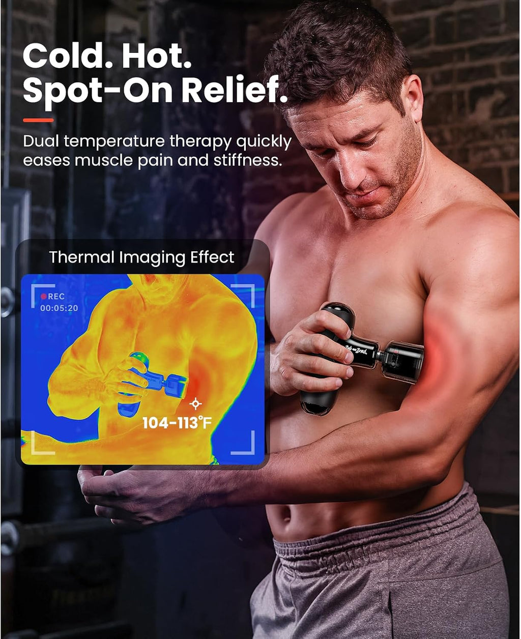 BOB AND BRAD Q2 Pro Mini Massage Gun with Heat and Cold Ther
