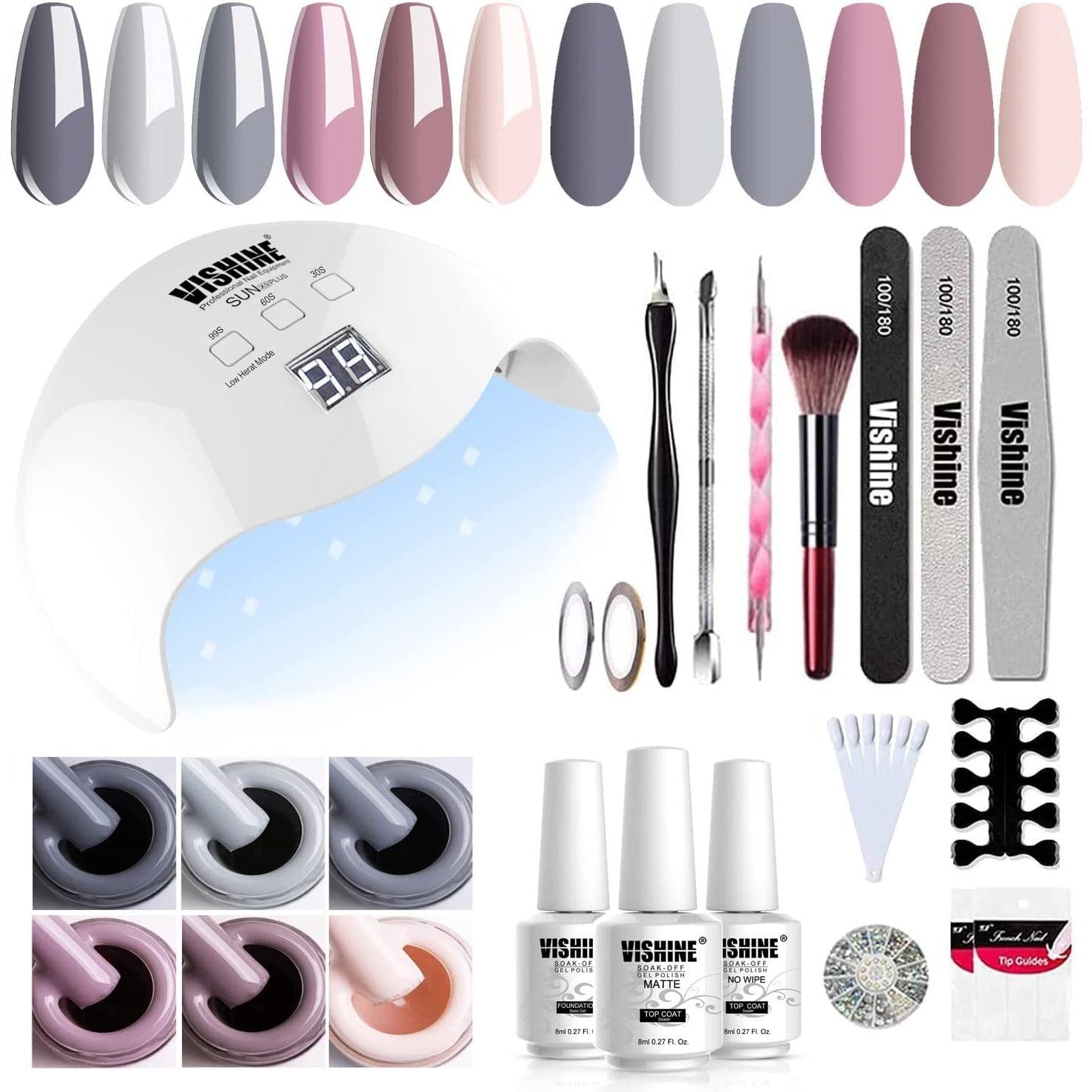 Vishine UV LED Nail Lamp Gel Nail Kit