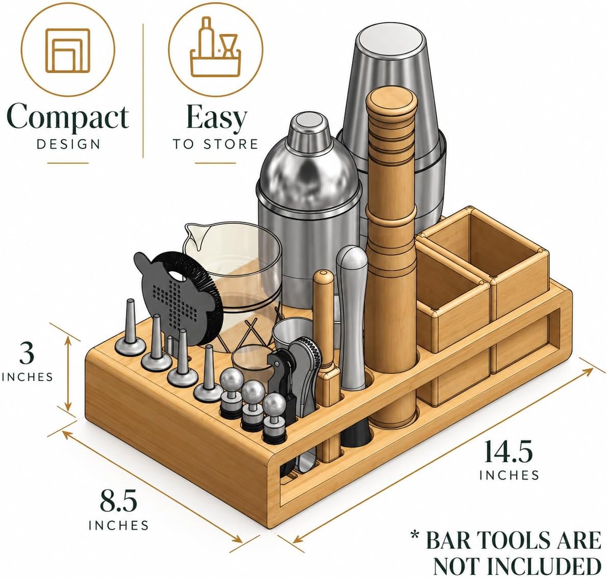 Complete bar Tool Set Stand