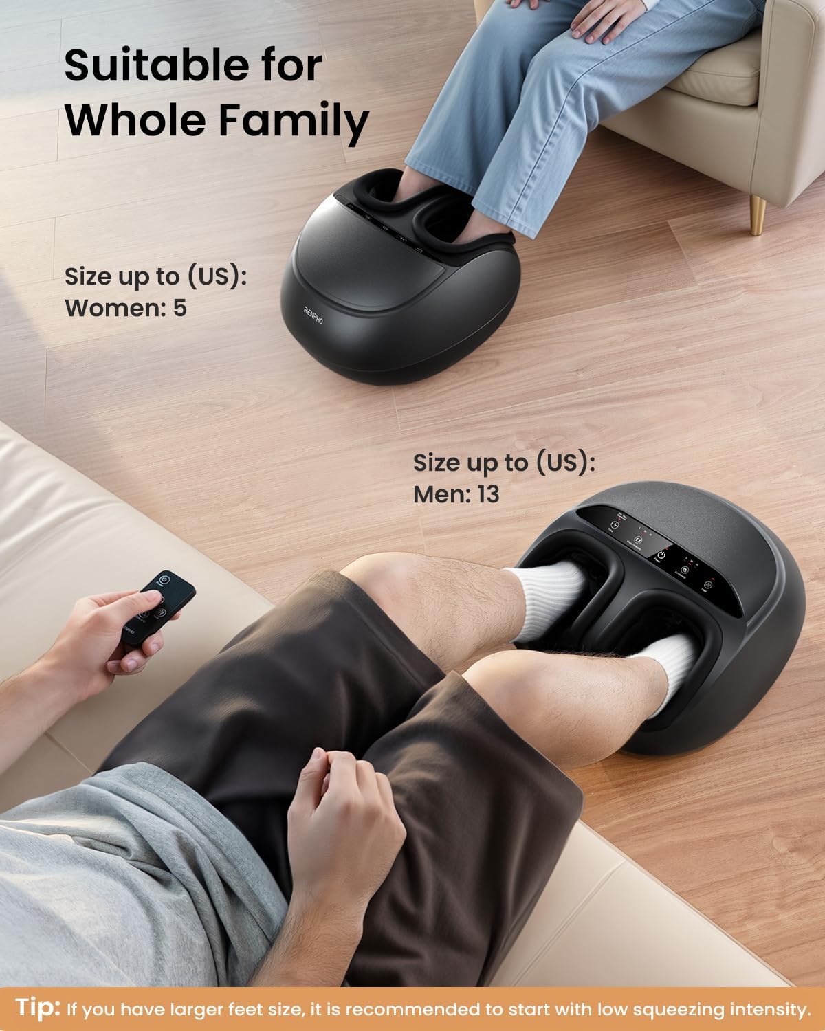 RENPHO Shiatsu Full Foot Massager with Heat