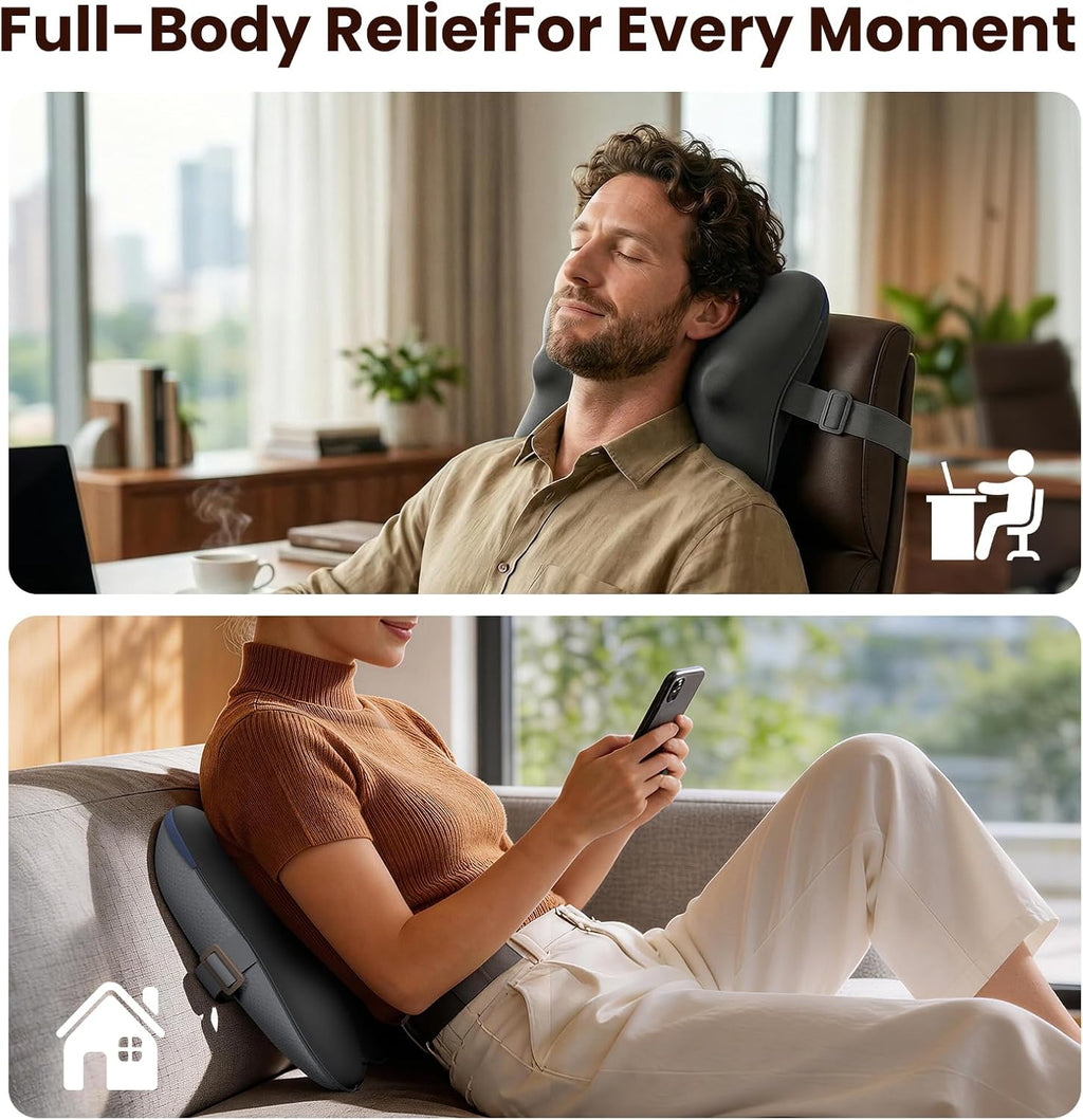 BOB AND BRAD Shiatsu Neck and Back Massager with Heat and Re