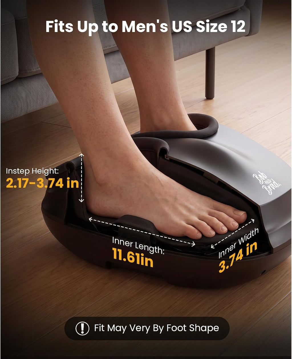 BOB AND BRAD Shiatsu Foot Massager Lite with Heat and Remote