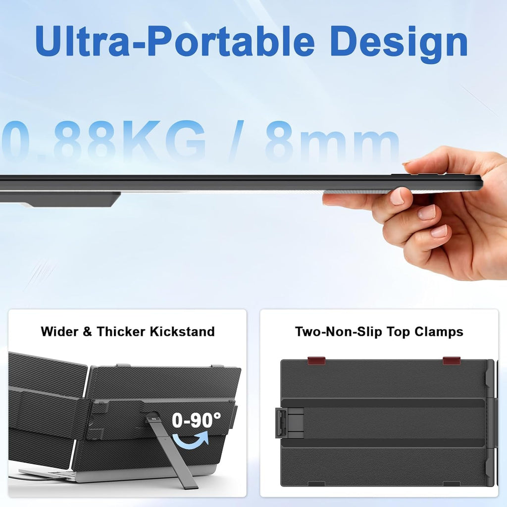 KEFEYA Laptop Screen Extender 14" FHD 1080P Full HD IPS Port