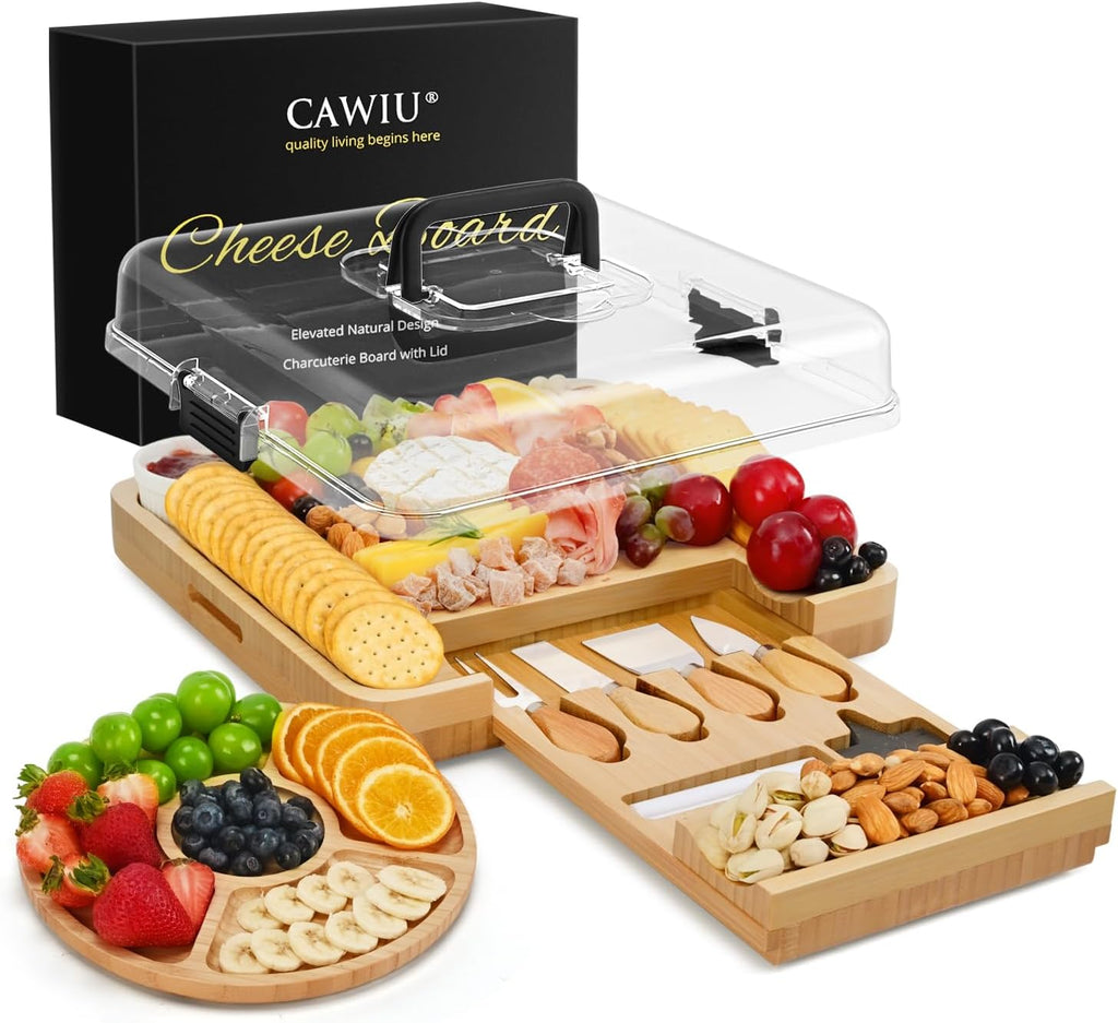 Premium Charcuterie Board with Lid