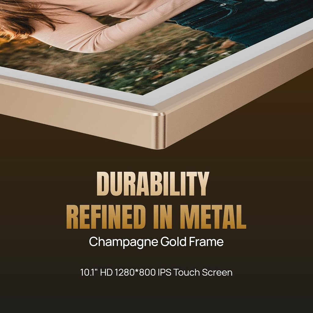 ARZOPA WiFi Digital Picture Frame 10.1" HD IPS Touch Screen 