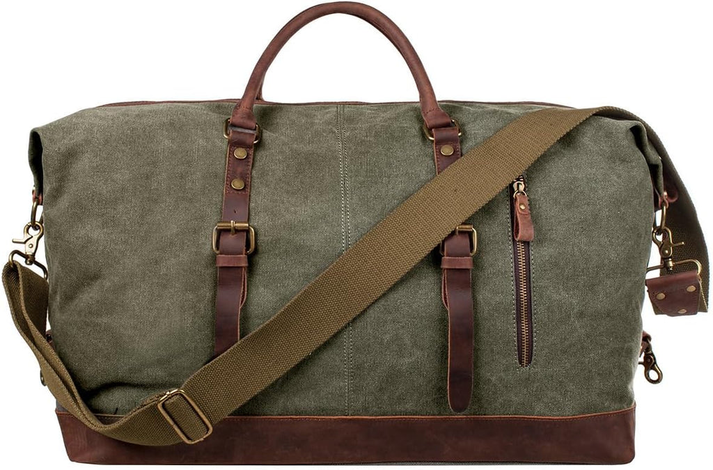 S-ZONE Duffle Bag for Travel 60L Canvas Duffel Bag Carry on 