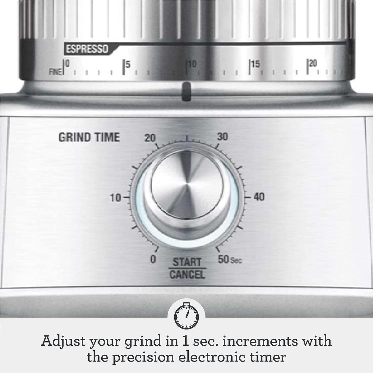 Breville BCG600SIL the Dose Control Pro Coffee Grinder