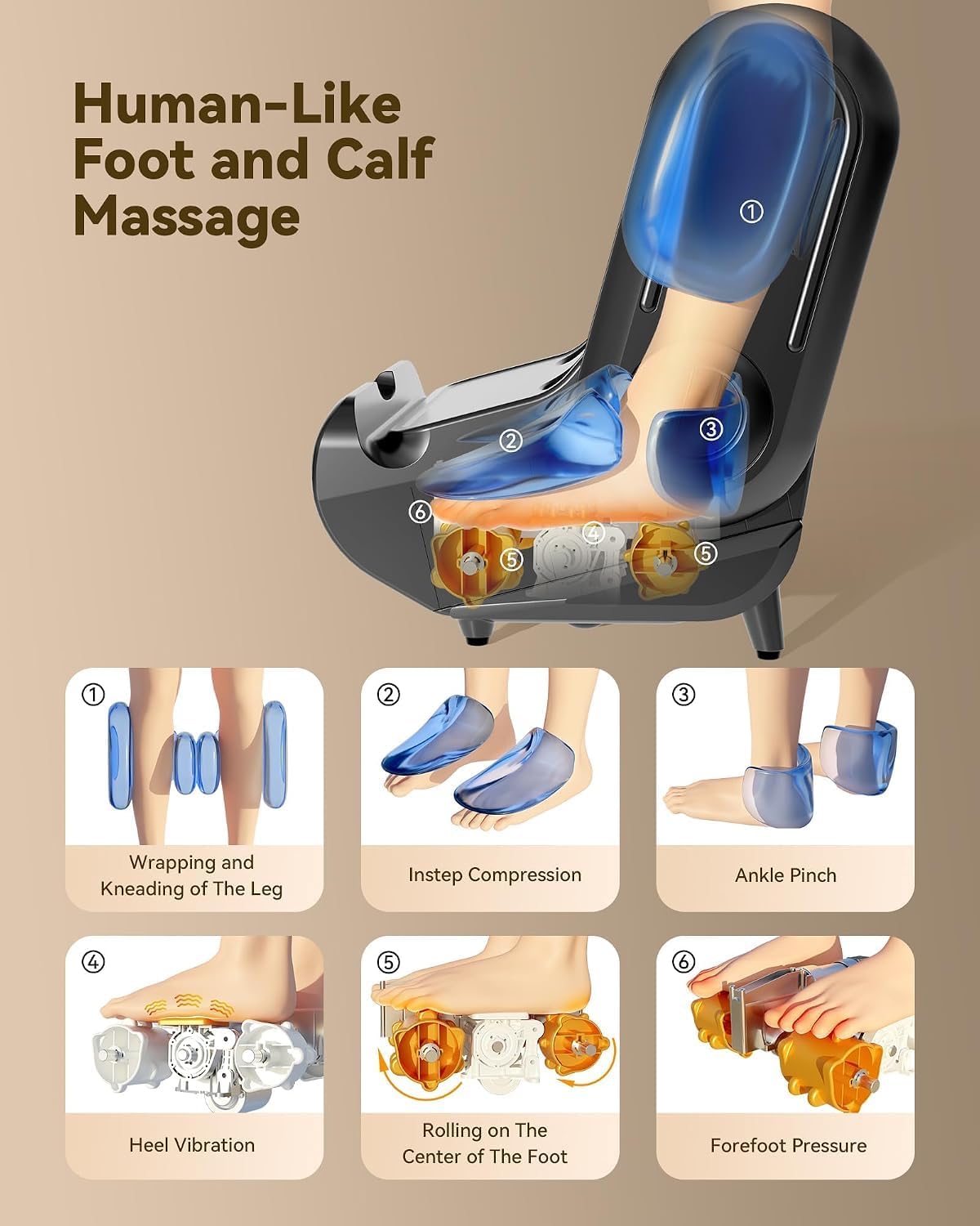 2 in 1 Shiatsu Foot Massager Machine