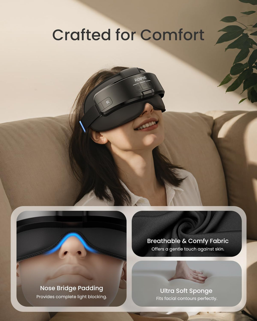 RENPHO Eyeris Masc Head and Eye Massager