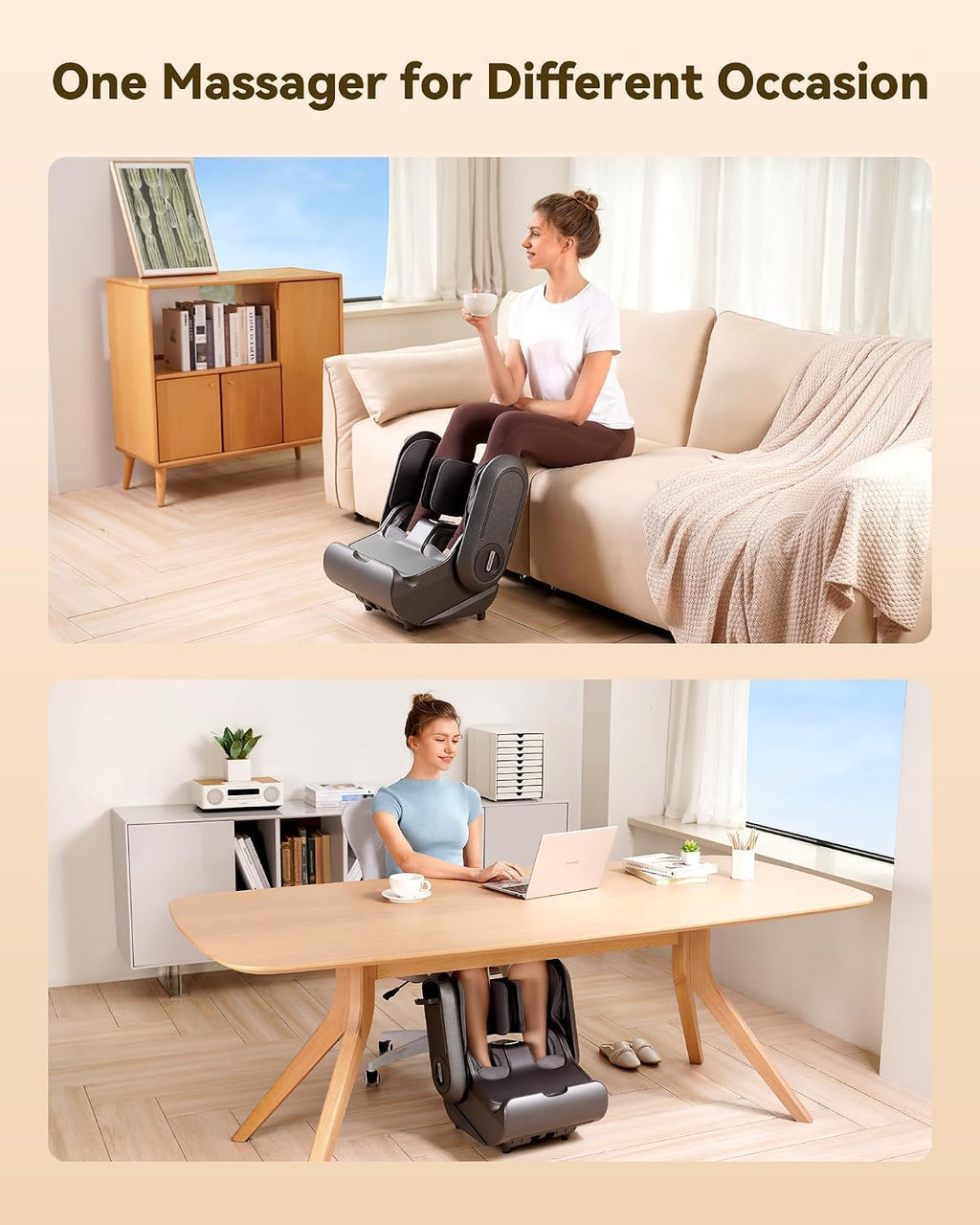 2 in 1 Shiatsu Foot Massager Machine