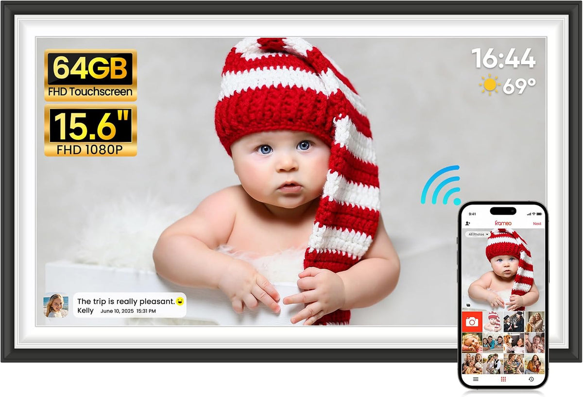 64GB Frameo 15.6" WiFi Digital Photo Frame