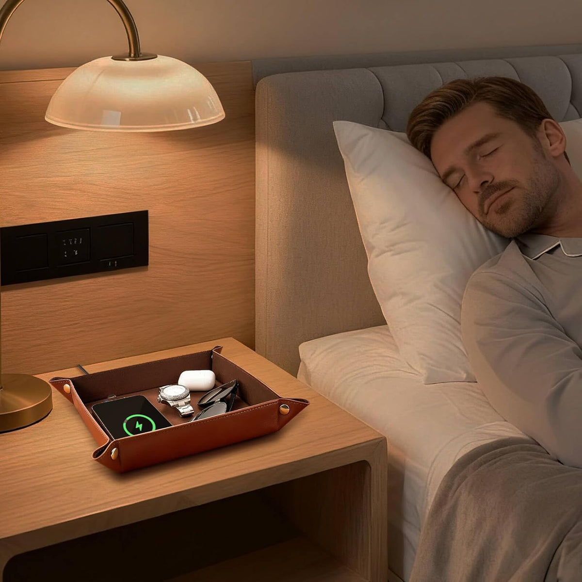 Norwood™ 15W Wireless Charging Valet Tray — Foldable