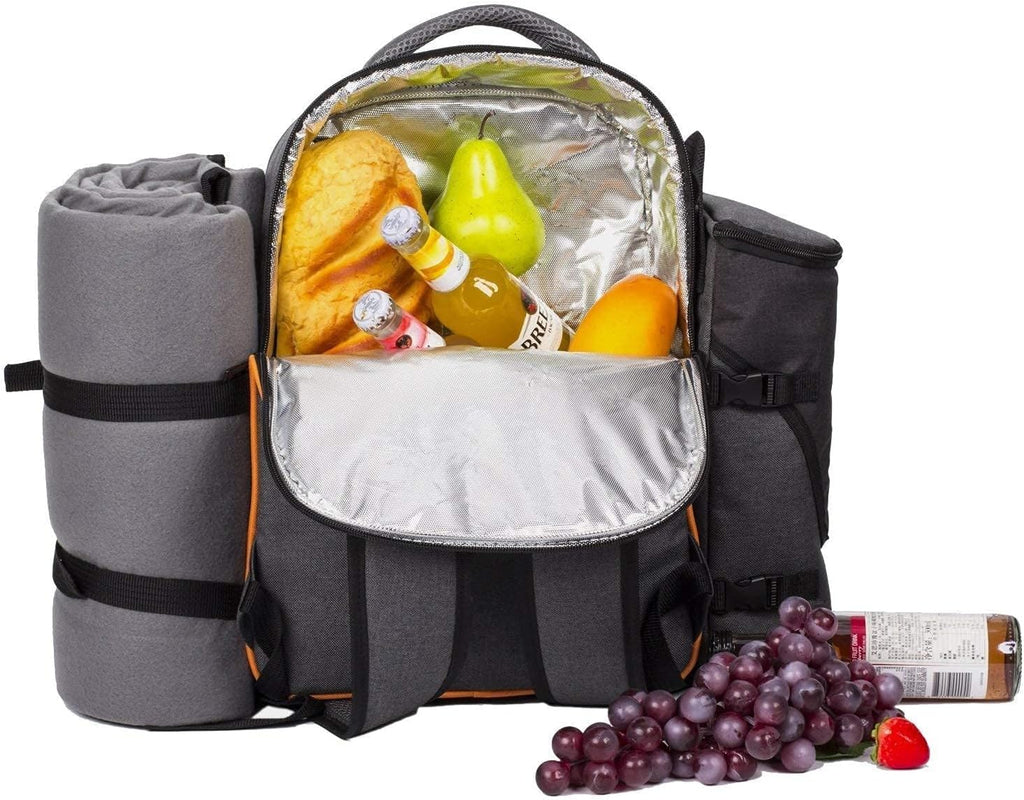 Hap Tim Picnic Basket Backpack for 4 Person with Insulated C