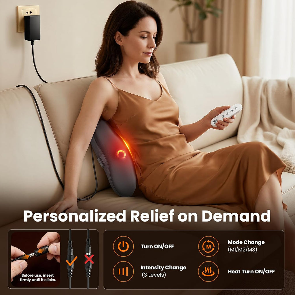 BOB AND BRAD Shiatsu Neck and Back Massager with Heat and Re