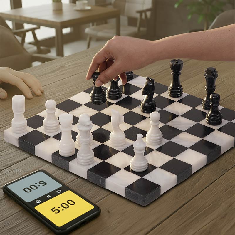 Marble Chess Set 30cm Borderless Chess Set