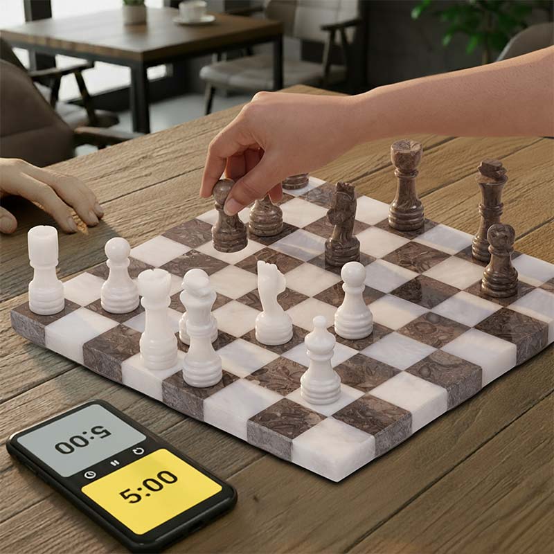 Marble Chess Set 30cm Borderless Chess Set