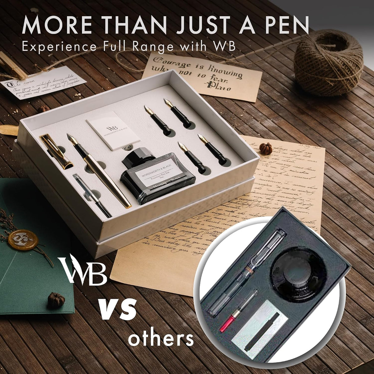 Wordsworth & Black Luxury Fountain Pen Set for Writing