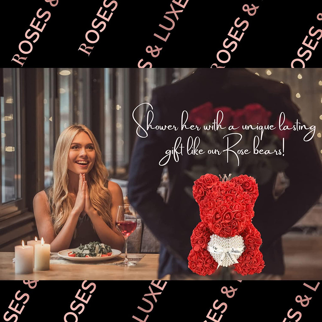 Luxury Rose Bear for Bridal shower