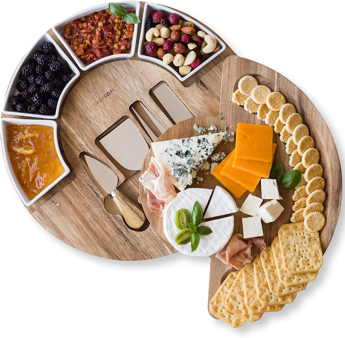 Cheese Cutting Board Set - Charcuterie Board Set and Cheese 