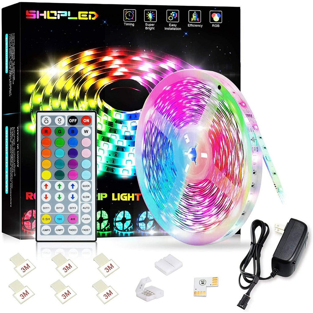 LED Strips Lights Color Changing Full Kit with 44-Keys RF Remote