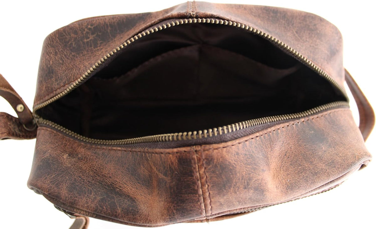 Ridgeway™ Cow-Hide Hanging Dopp Kit — Hunter Leather