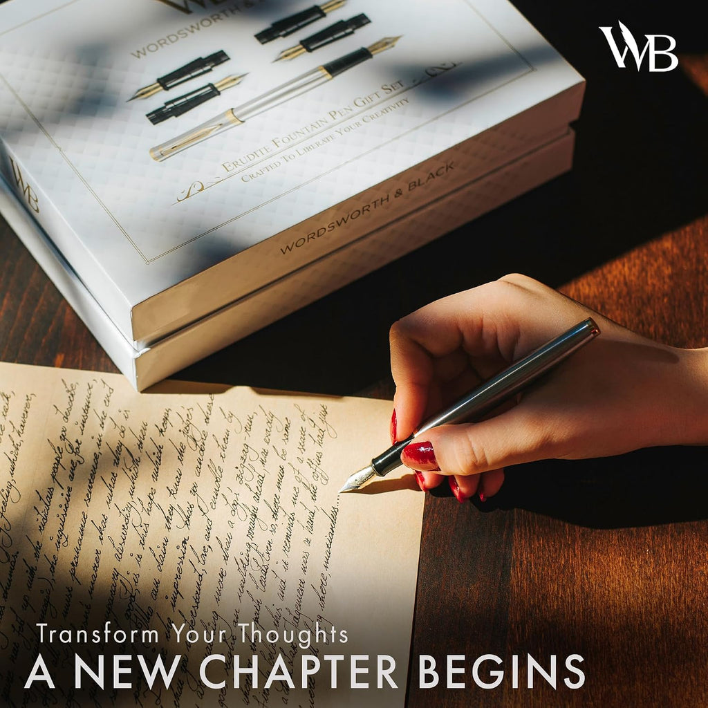 Wordsworth & Black Luxury Fountain Pen Set for Writing