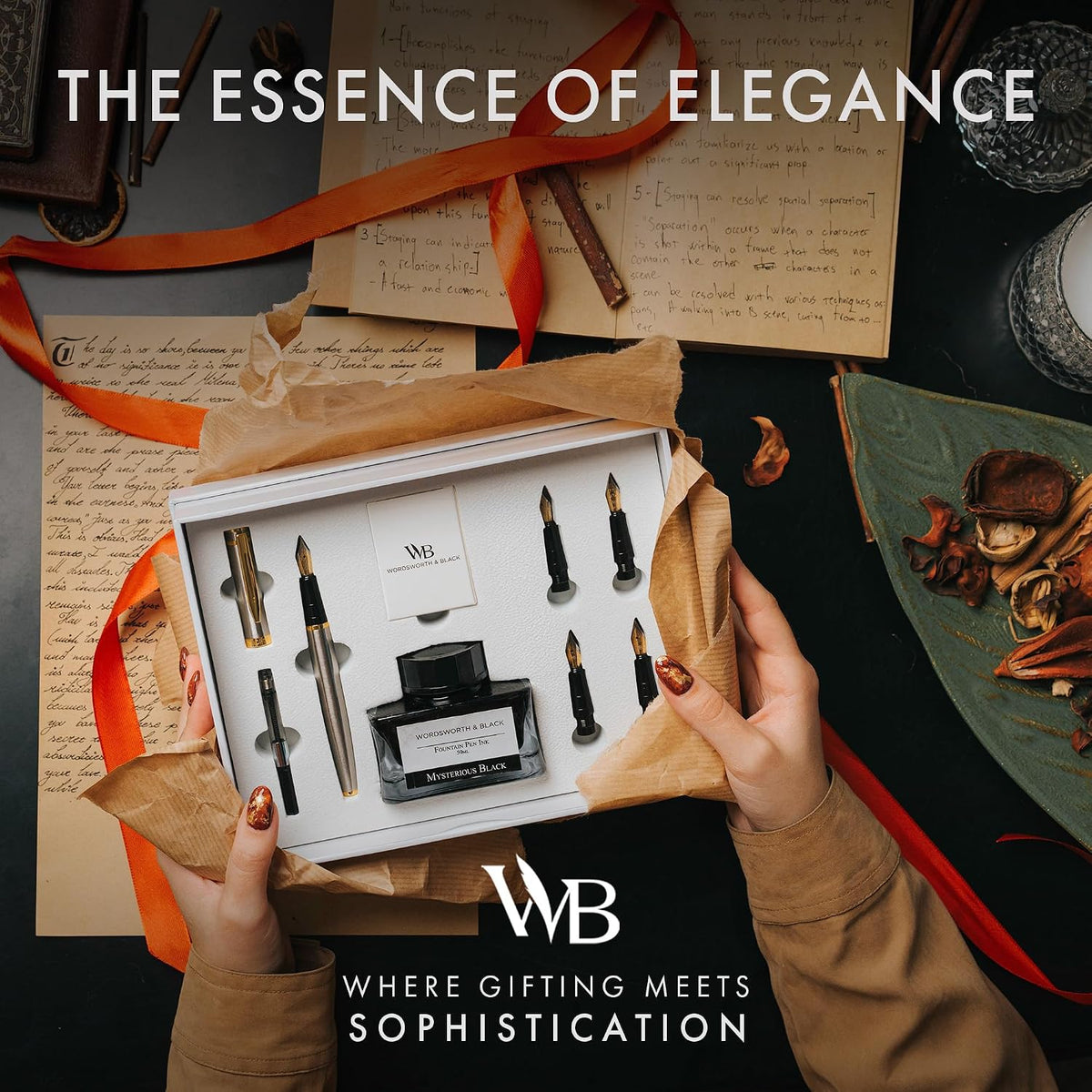 Wordsworth & Black Luxury Fountain Pen Set for Writing