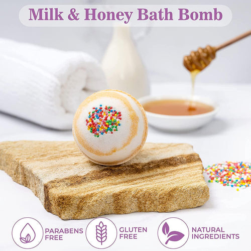 Bath & Body Spa Gift Set — Bath Bombs, Salts & Accessories