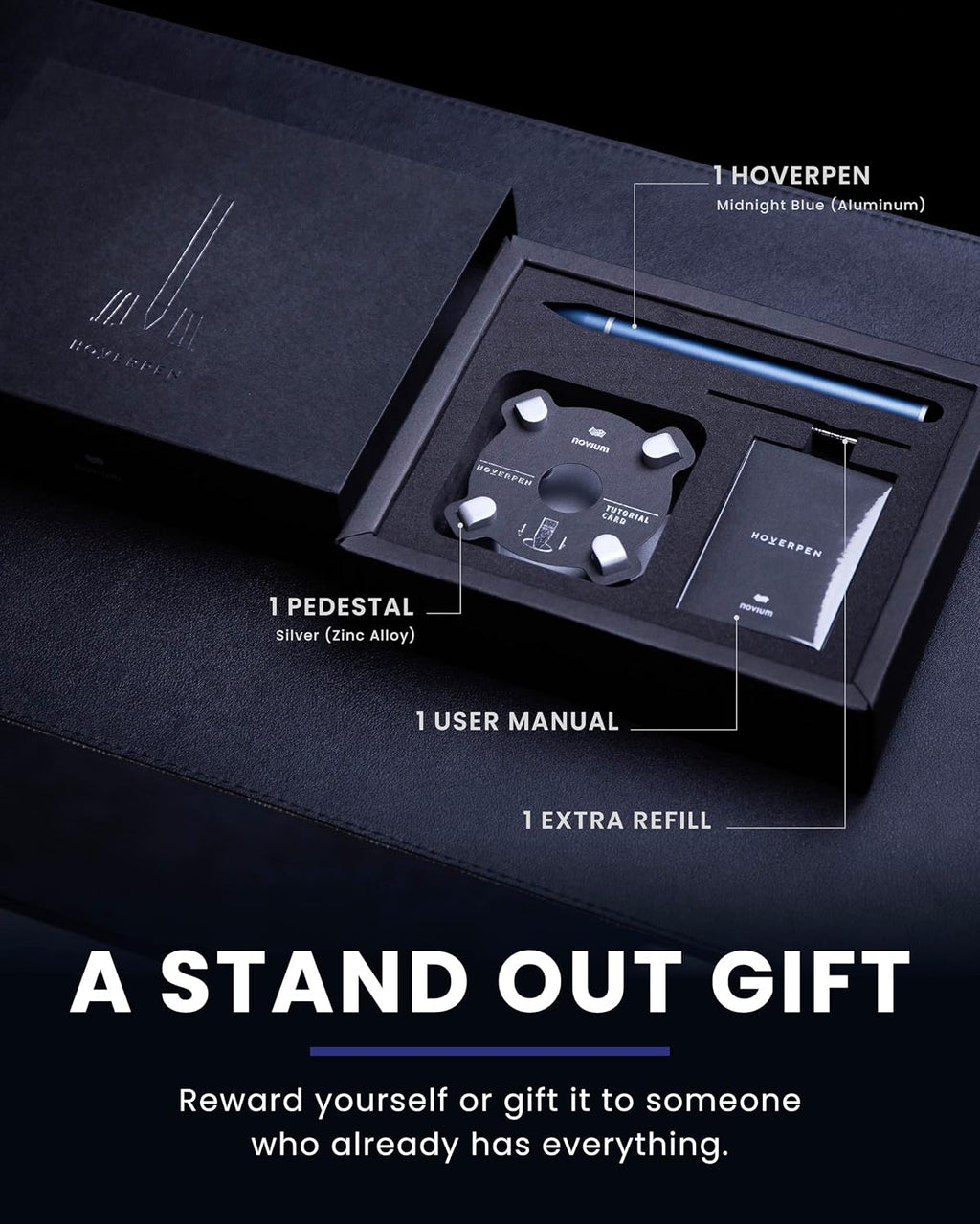 novium Hoverpen - Luxury Pen for Men & Women