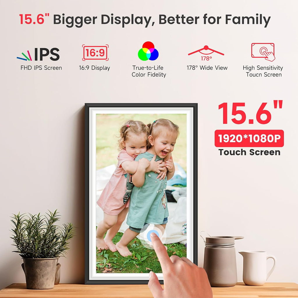 64GB Frameo 15.6" WiFi Digital Photo Frame