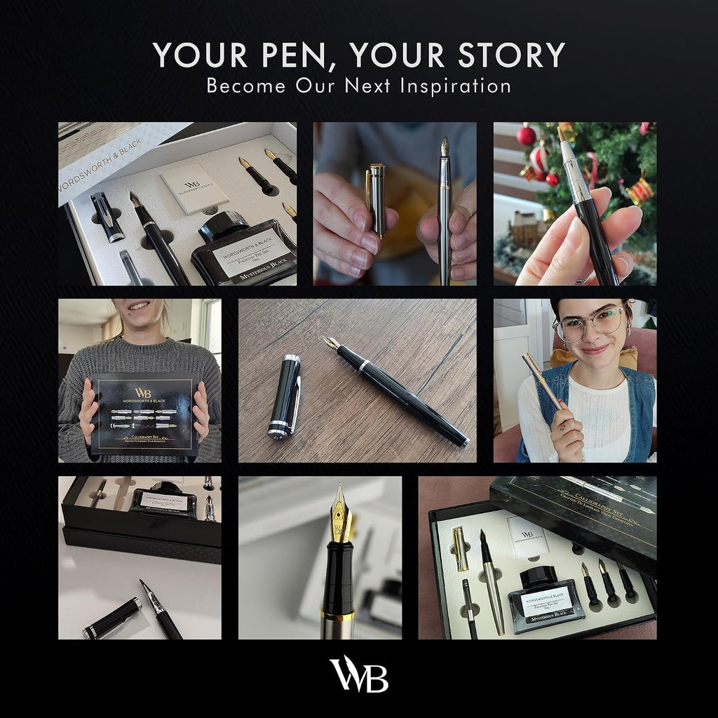 Wordsworth & Black Luxury Fountain Pen Set for Writing