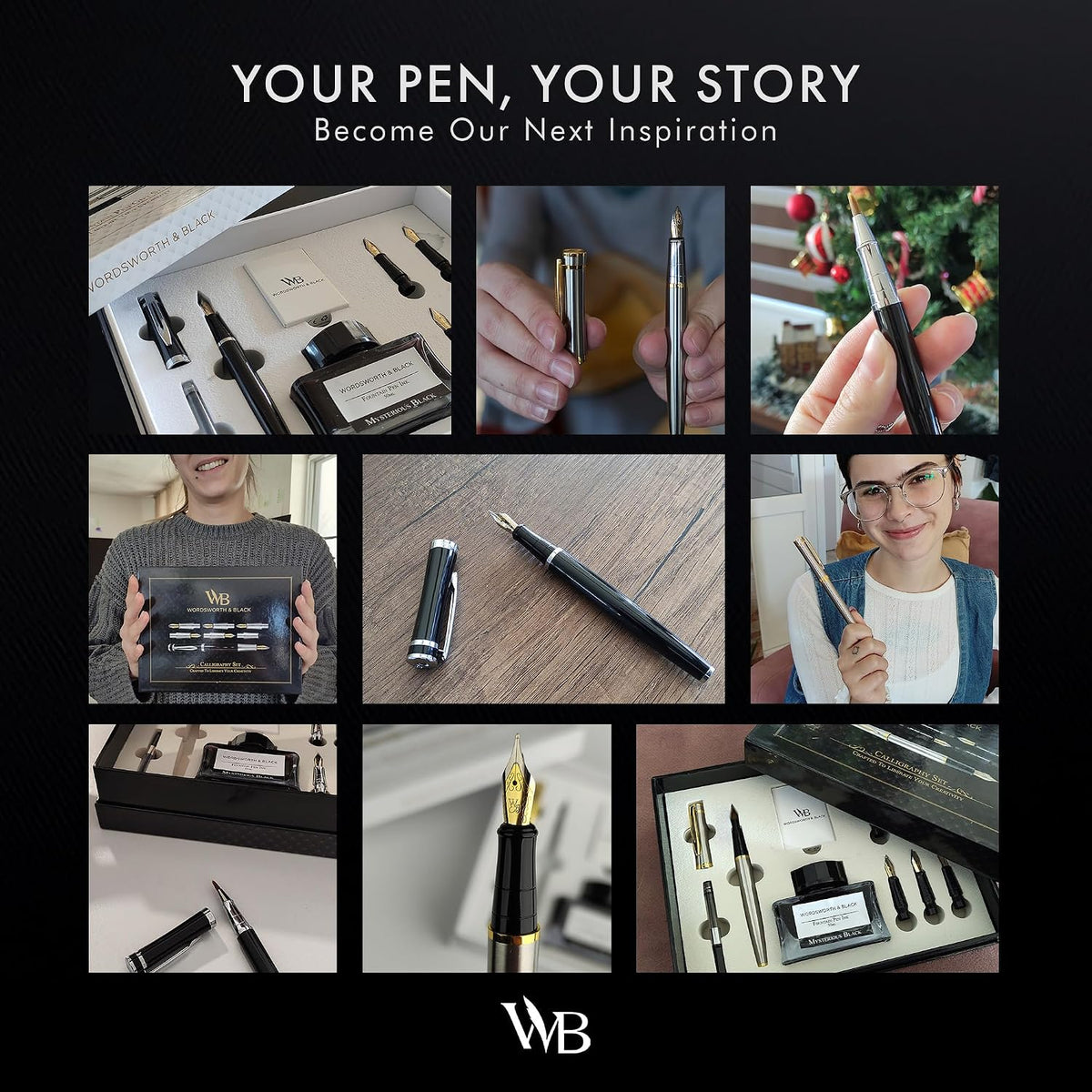 Wordsworth & Black Luxury Fountain Pen Set for Writing