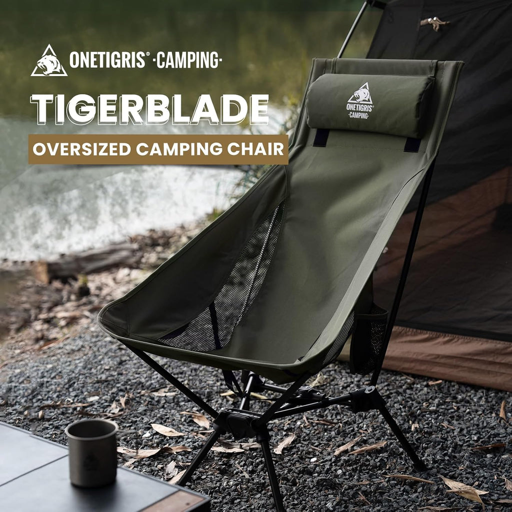 OneTigris Tigerblade High Back Camping Chair with Comfortabl