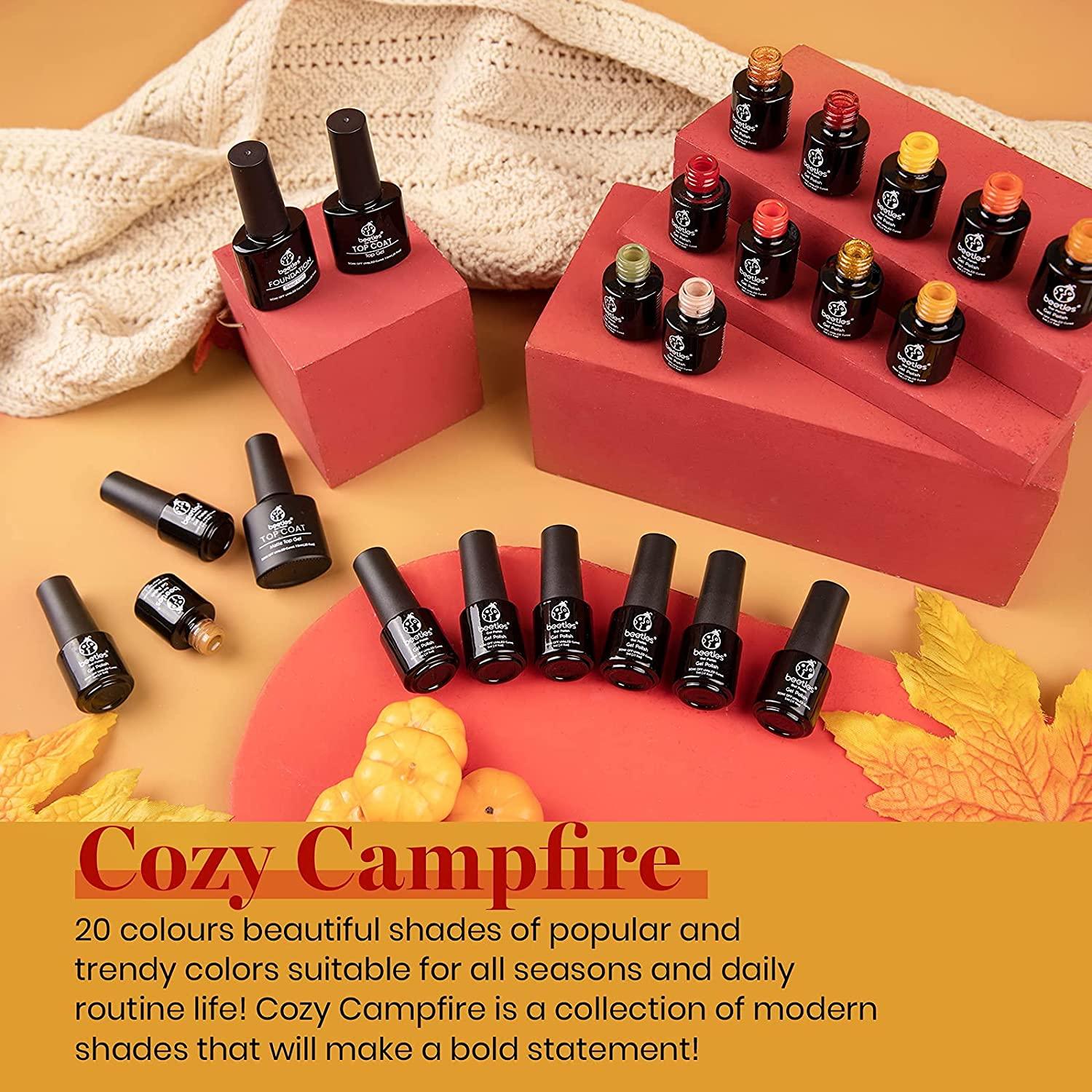 Beetles Gel Nail Polish Kit — 20 Mini Colours with Base & Top Coat