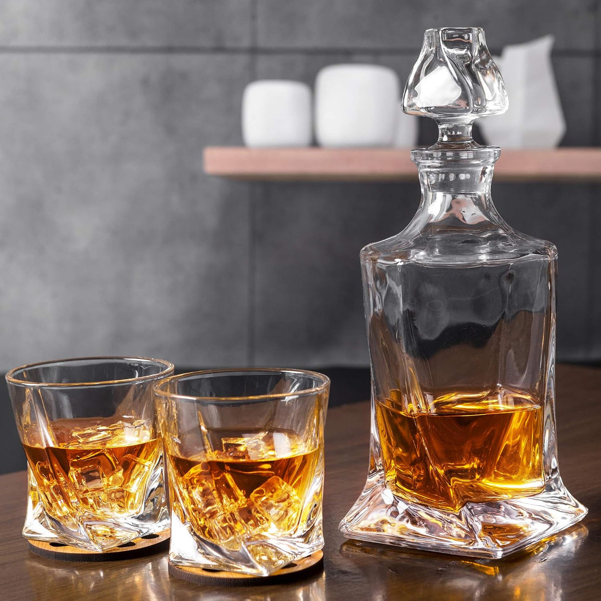 KANARS Whiskey Decanter Set