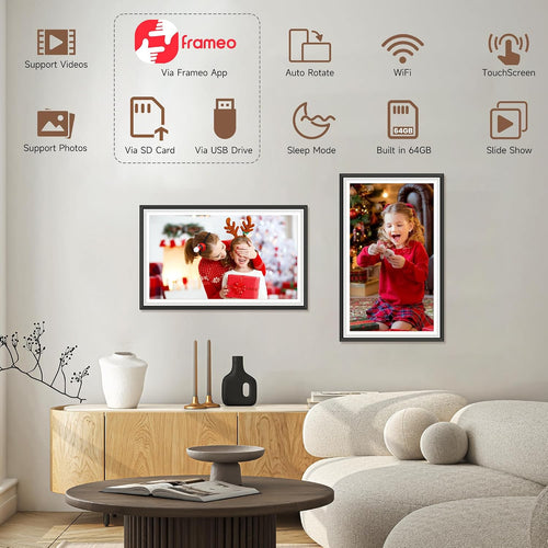 64GB Frameo 15.6" WiFi Digital Photo Frame