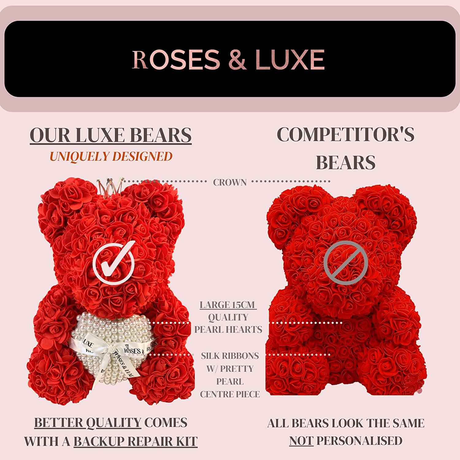 Luxury Rose Bear for Bridal shower