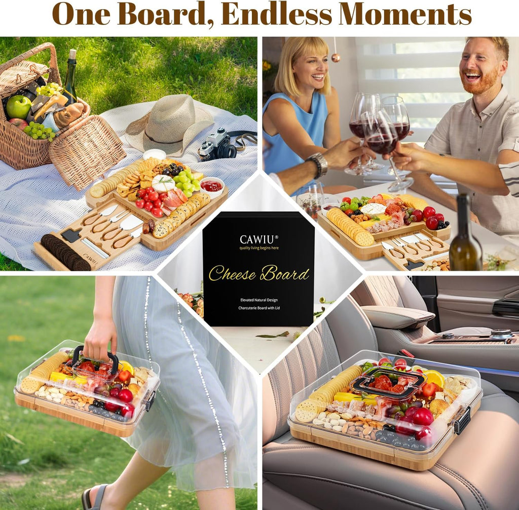 Premium Charcuterie Board with Lid