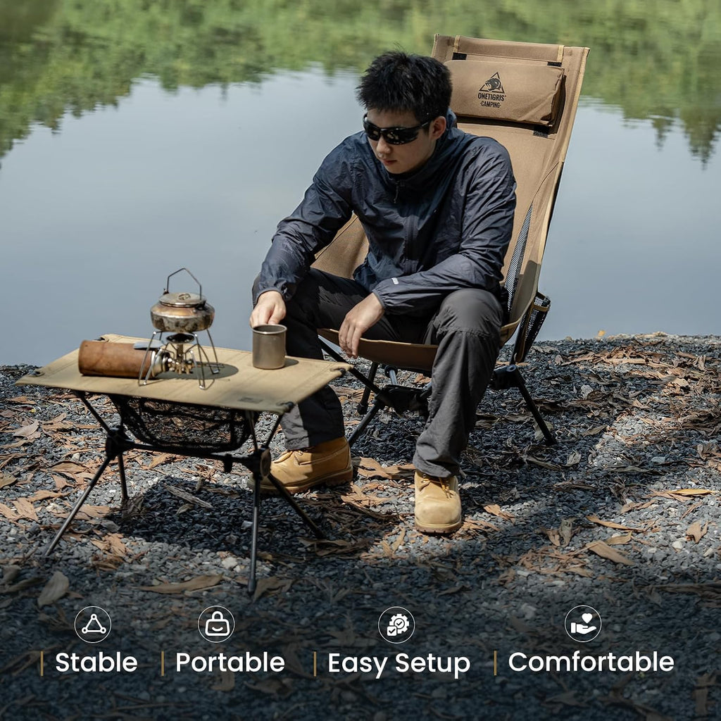 OneTigris Tigerblade High Back Camping Chair with Comfortabl