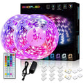 LED Strips Lights Color Changing Full Kit with 44-Keys RF Remote
