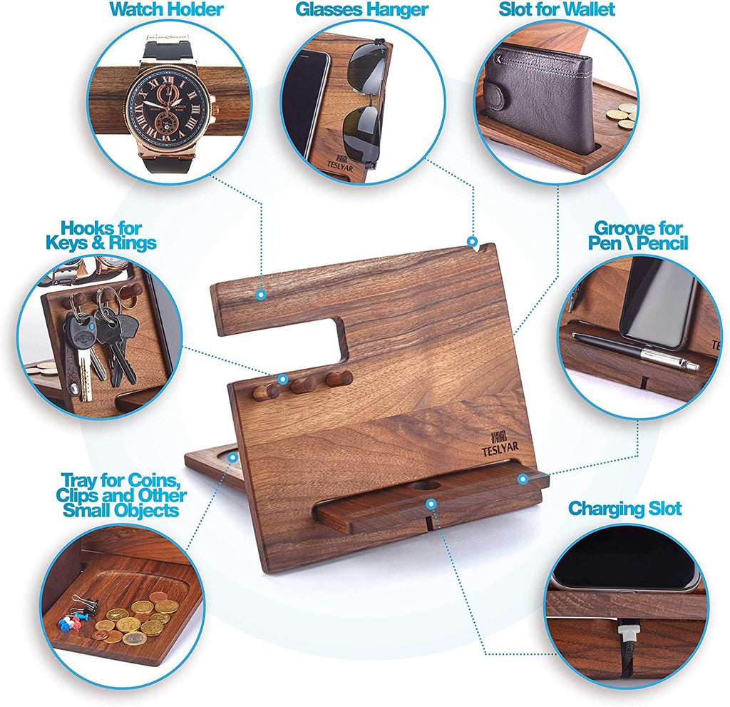 Wood Phone Docking Station