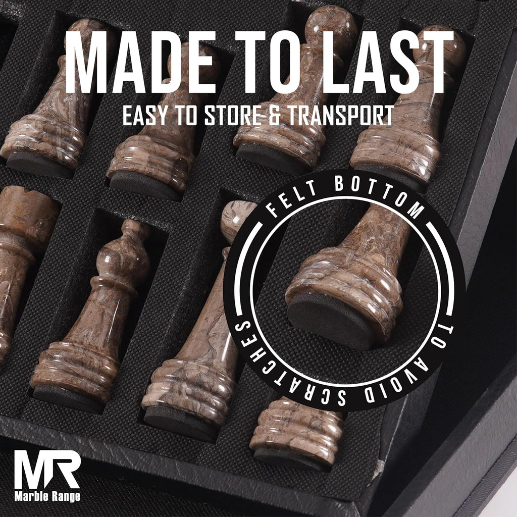 Marble Range Marble Chess Set for Adults 15" Strategic Board