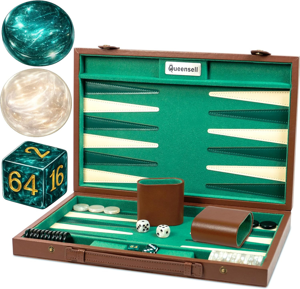 Premium 15 Inch Backgammon Set for Adults
