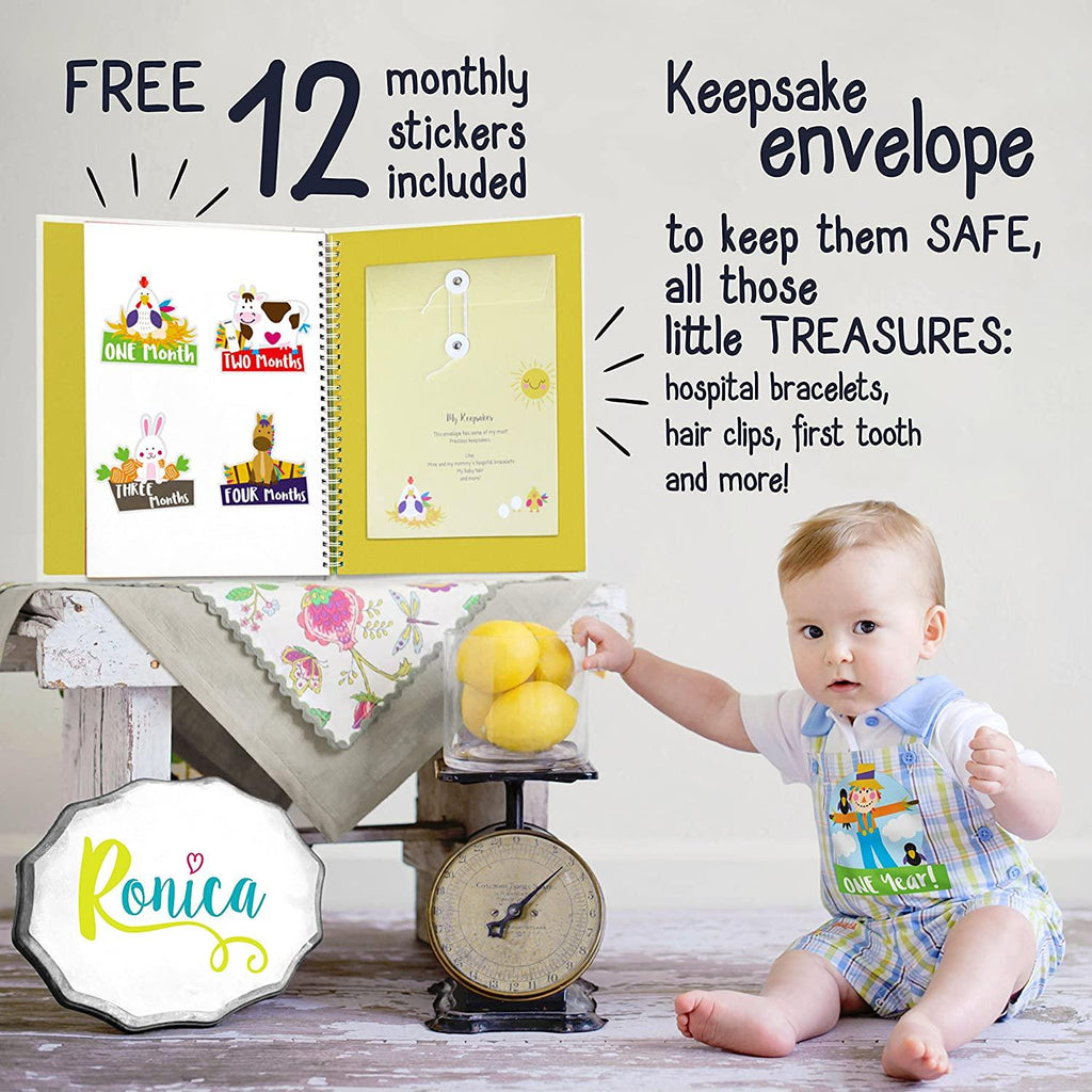 Baby Memory Book 62 Page Keepsake Photo Album