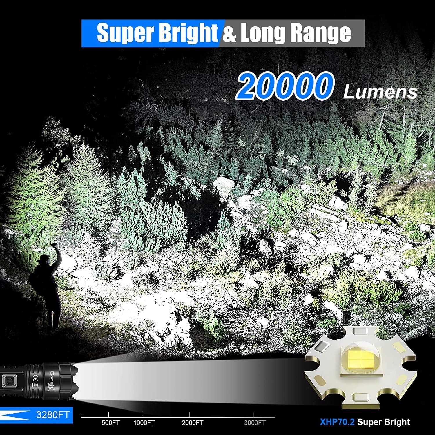 Flashlights High Lumens Rechargeable