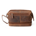 Greenwood Napier Leather Toiletry Bag — Full Grain Leather Dopp Kit with Zip Closure (Sandal) — image 1