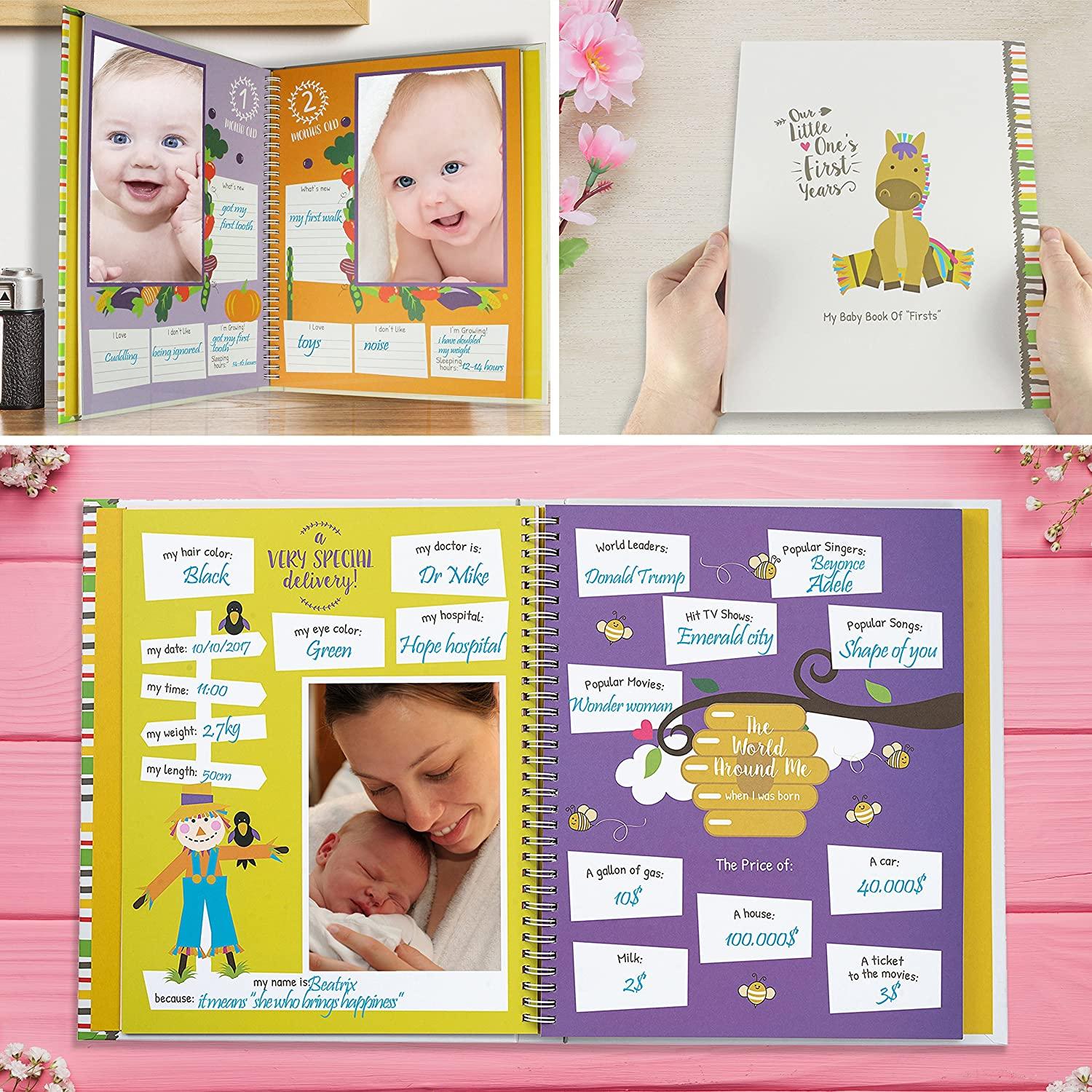 Baby Memory Book 62 Page Keepsake Photo Album
