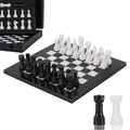 Marble Chess Set 25cm – Black & White
